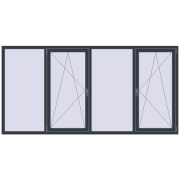 KORSA OPTIMUM REHAU EURO 70 2800x1400 mm
