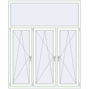 KORSA ENERGY-SAVING REHAU SYNEGO MD 1650x2000 mm GOLDEN OAK external