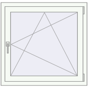Tilt-and-Turn 940x860 mm KORSA OPTIMUM REHAU EURO 70