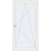 Okna skrzydłowe 1000x2000 mm REHAU ENERGY-SAVING SYNEGO MD RAL 9016 Traffic white dwustronny