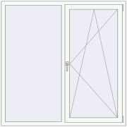 KORSA OPTIMUM REHAU EURO 70 1550x1550 mm