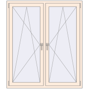 KORSA OPTIMUM REHAU EURO 70 1300x1500 mm