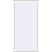 Вікна 1000x2005 мм Altest Pony 375 RAL 9016 Traffic white з двох сторін