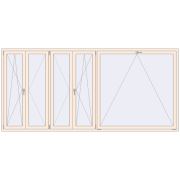 KORSA OPTIMUM REHAU EURO 70 3440x1600 mm CREAME_WHITE_50L-2 two-sided