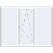 Tilt-and-Turn 2100x1600 mm KORSA BRILLANT DESIGN
