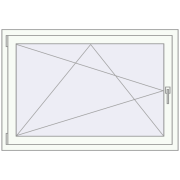 Tilt-and-Turn 1240x850 mm KORSA OPTIMUM REHAU EURO 70