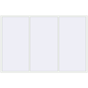 KORSA OPTIMUM REHAU EURO 70 3500x2300 mm RAL 9016 Traffic white two-sided