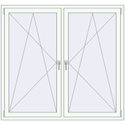 KORSA ENERGY-SAVING REHAU SYNEGO MD 1600x1500 mm