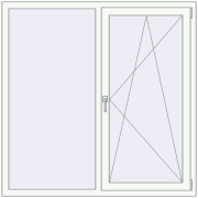 Вікна 1450x1450 мм REHAU Euro 70