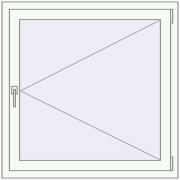 Okna skrzydłowe 1000x1000 mm REHAU ENERGY-SAVING SYNEGO MD WALNUT zewnętrzny