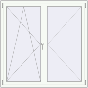 KORSA OPTIMUM REHAU EURO 70 1500x1500 mm