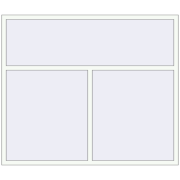 KORSA BRILLANT DESIGN 2000x1700 mm RAL 9016 Traffic white two-sided
