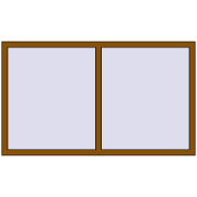 KORSA OPTIMUM REHAU EURO 70 1700x1000 mm GOLDEN OAK two-sided