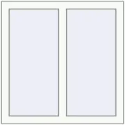 REHAU ENERGY-SAVING SYNEGO MD 800x800 mm RAL 9016 Traffic white two-sided