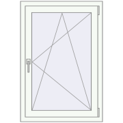 REHAU BRILLANT DESIGN 700x1050 mm RAL 9016 Traffic white two-sided