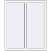 Вікна 1000x1200 мм REHAU Euro 70 RAL 9016 Traffic white з двох сторін