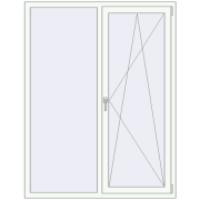 Вікна 1350x1750 мм REHAU Brillant-Design
