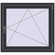 Tilt-and-Turn 940x860 mm KORSA OPTIMUM REHAU EURO 70