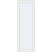 Okna skrzydłowe 500x1500 mm KORSA ALU STANDARD 72 RAL 9016 Traffic white dwustronny
