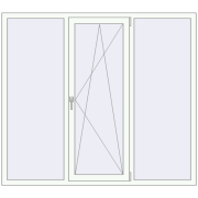 Tilt-and-Turn 1800x1600 mm KORSA BRILLANT DESIGN