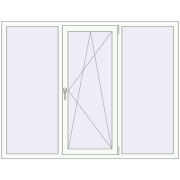 Вікна 1800x1400 мм Altest Pony 375 RAL 9016 Traffic white з двох сторін