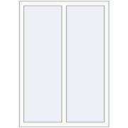 Вікна 1000x1400 мм REHAU SYNEGO MD RAL 9016 Traffic white з двох сторін