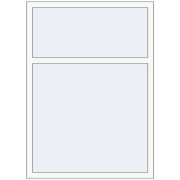 KORSA ENERGY-SAVING REHAU SYNEGO MD 1080x1500 mm RAL 9016 Traffic white two-sided
