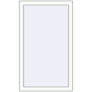 Вікна 715x1110 мм Altest Pony 375 RAL 9016 Traffic white з двох сторін
