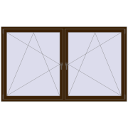 KORSA ENERGY-SAVING REHAU SYNEGO MD 2270x1350 mm DARK_OAK two-sided