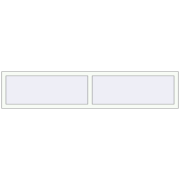KORSA OPTIMUM REHAU EURO 70 2090x435 mm RAL 9016 Traffic white two-sided