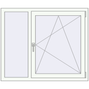 KORSA OPTIMUM REHAU EURO 70 1200x1000 mm