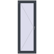 REHAU OPTIMUM EURO-DESIGN 70 700x2000 mm ANTHRACITE_GREY_STRUKTURAL two-sided