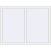 KORSA BRILLANT DESIGN 1380x1080 mm RAL 9016 Traffic white two-sided