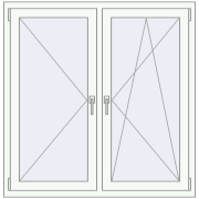 OPTIMUM REHAU EURO 70 1150x1250 mm