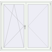 KORSA OPTIMUM REHAU EURO 70 1580x1540 mm