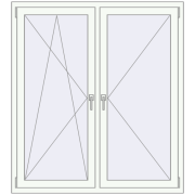 REHAU Euro-Design 60 1300x1500 mm