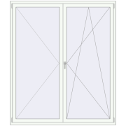 Tilt-and-Turn 1800x2100 mm KORSA ENERGY-SAVING REHAU SYNEGO MD