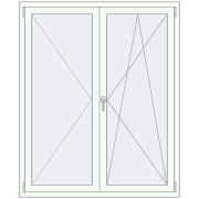 Tilt-and-Turn 1300x1600 mm KORSA ENERGY-SAVING REHAU SYNEGO MD