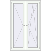 Tilt-and-Turn 1000x1650 mm KORSA OPTIMUM REHAU EURO 70