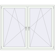 Kipp und Drehfenster 1800x1500 mm REHAU EURO 70 OPTIMUM