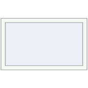 KORSA OPTIMUM REHAU EURO 70 1000x560 mm RAL 9016 Traffic white two-sided