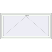 Okna skrzydłowe 1800x900 mm KORSA ALU STANDARD 72 RAL 9016 Traffic white dwustronny