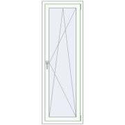 REHAU OPTIMUM EURO-DESIGN 70 560x1750 mm RAL 9016 Traffic white two-sided