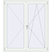 KORSA ENERGY-SAVING REHAU SYNEGO MD 1400x1600 mm