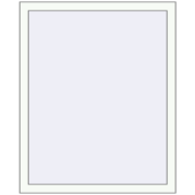 Tilt-and-Turn 900x1140 mm KORSA ALU STANDARD 72 RAL 9016 Traffic white two-sided