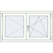 Tilt-and-Turn 1100x650 mm KORSA OPTIMUM REHAU EURO 70
