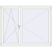 Tilt-and-Turn 1800x1420 mm KORSA ENERGY-SAVING REHAU SYNEGO MD