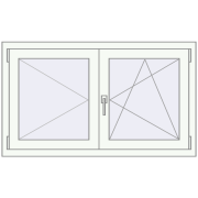 Tilt-and-Turn 1200x700 mm KORSA OPTIMUM REHAU EURO 70