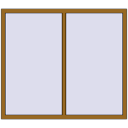 Tilt-and-Turn 1600x1400 mm REHAU BRILLANT DESIGN LIGHT_OAK two-sided