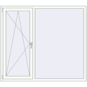 Tilt-and-Turn 1700x1500 mm KORSA ENERGY-SAVING REHAU SYNEGO MD